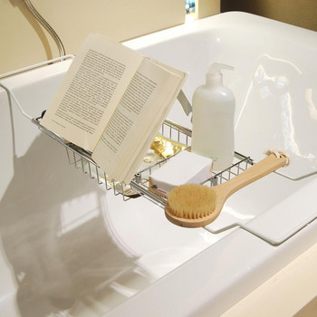 Тава за вана Практична екологична мивка за вана Caddy Слой за галванично покритие Тава за вана Caddy за домашна баня Caddy Tray