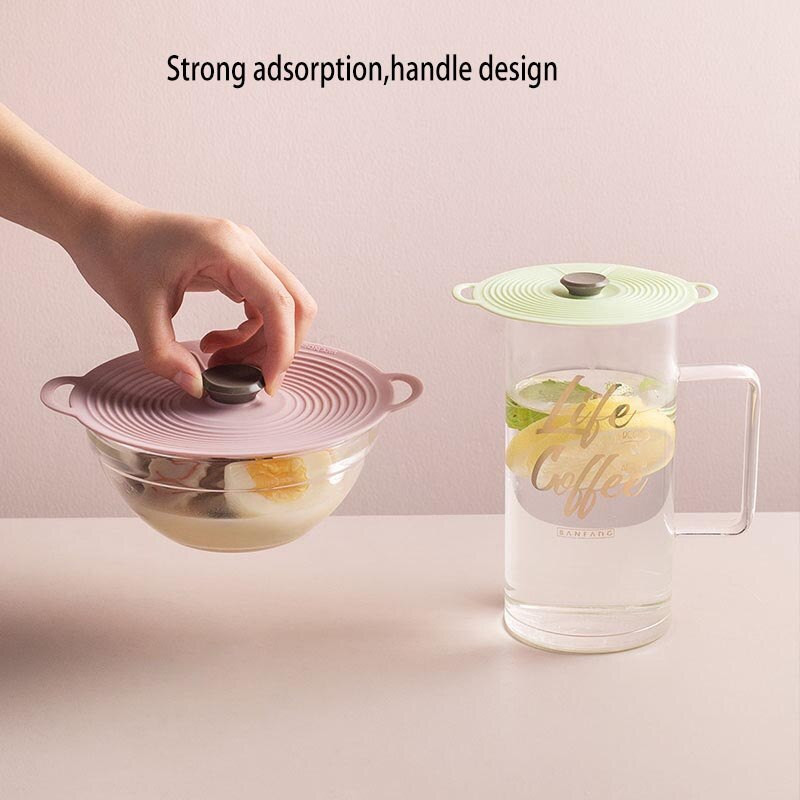 Hrana Silikonski poklopac za održavanje svježine Brtveni poklopac Zaštita od prskanja Spremnik otporan na prašinu Silikonski poklopac Okrugli poklopac Kuhinjski pribor