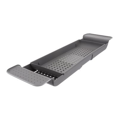 Tavă pentru cadă Organizator pentru cadă Raft extensibil Raft pentru masă Suport coș chiuvetă peste colț de uscare