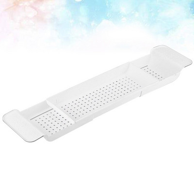 Tavă pentru cadă Organizator pentru cadă Raft extensibil Raft pentru masă Suport coș chiuvetă peste colț de uscare