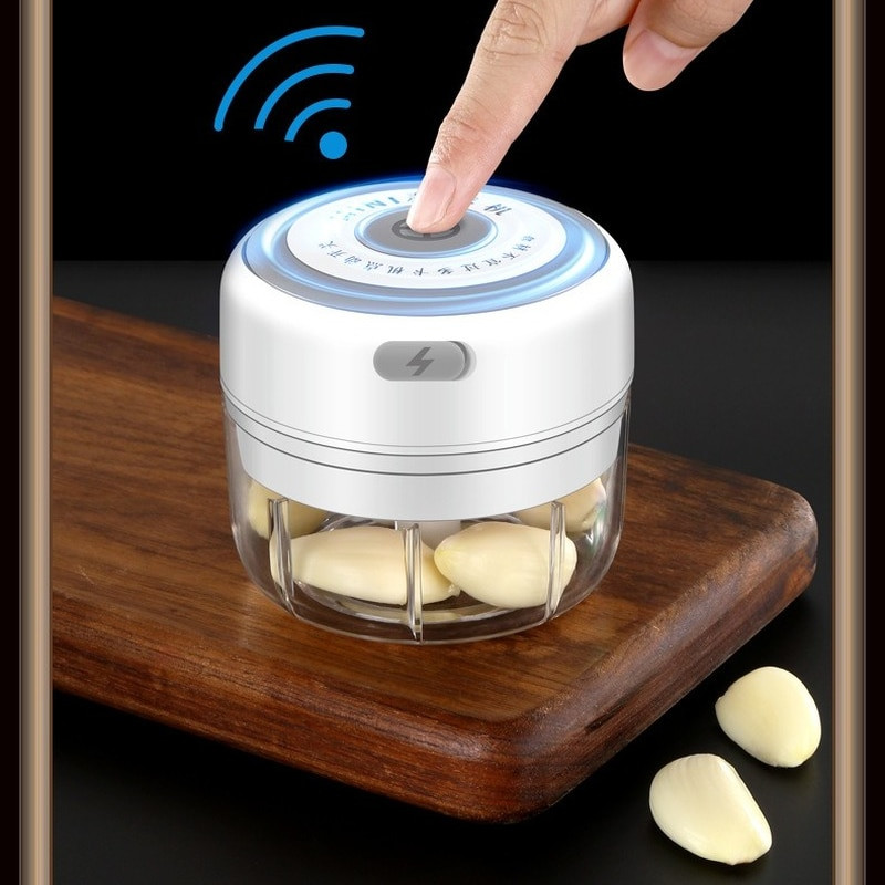 Accesorii de bucătărie Xiaomi Mașină electrică de pisare usturoi USB Presă de usturoi Legume ardei Carne Tocator de usturoi Presă Gadget