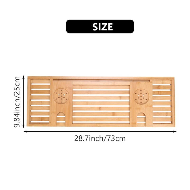 JFBL forró fából készült fürdőtálca Fürdőszoba polcok Jelentkezzen Pad/Book/Tablet Otthon Fürdőszobák Kiegészítők Fürdőkád állványtartó