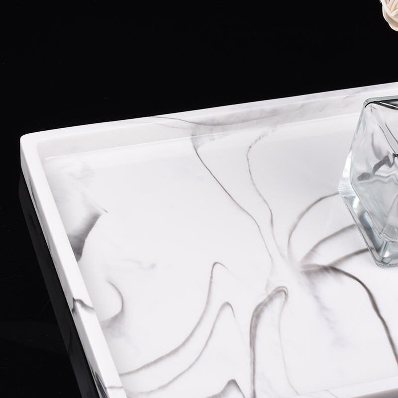 piperetálca, WC-tartály tárolótálca, műgyanta kádtálca Fürdőszoba tálca márványmintás tálca, kozmetikai rendszerező kendőkhöz, gyertya