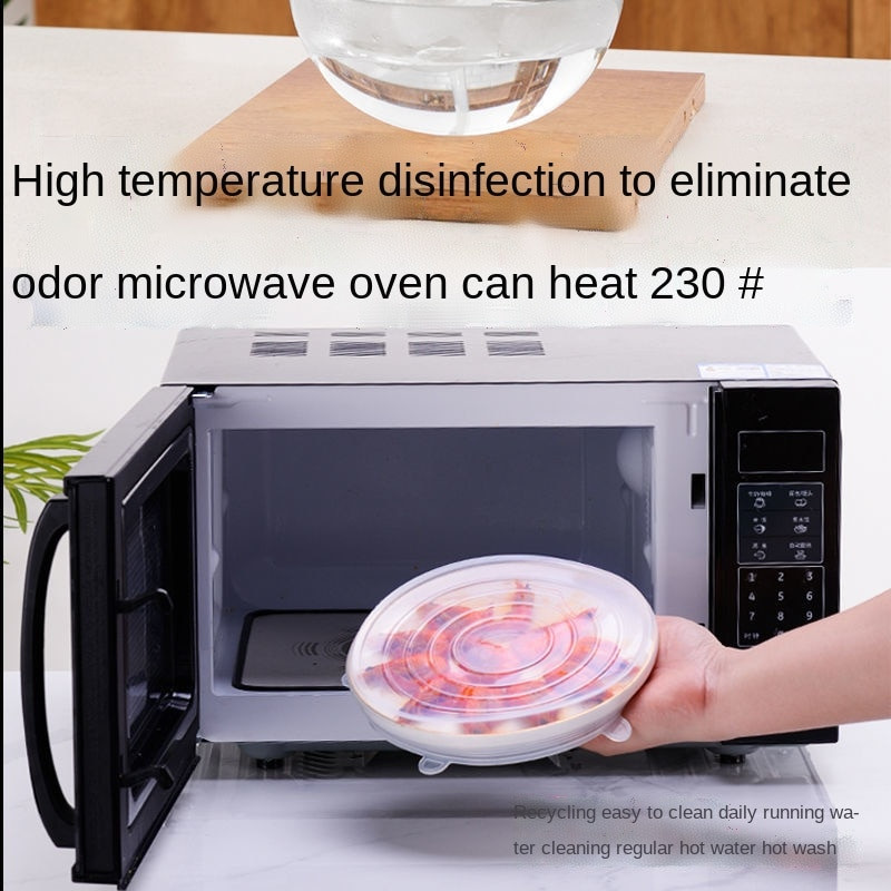 Capac izolator pentru bol pentru răcirea alimentelor Capac sigilat cu specificații multiple, rezistent la căldură, silicon alimentar, pentru conservare.