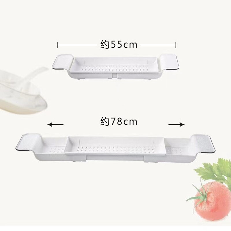 Vonios padėklas Dėžė Ištraukiama daugiafunkcinė makiažo reikmenų laikymo lentyna Ištraukiama lentyna praustuvas vonia dušo virtuvė