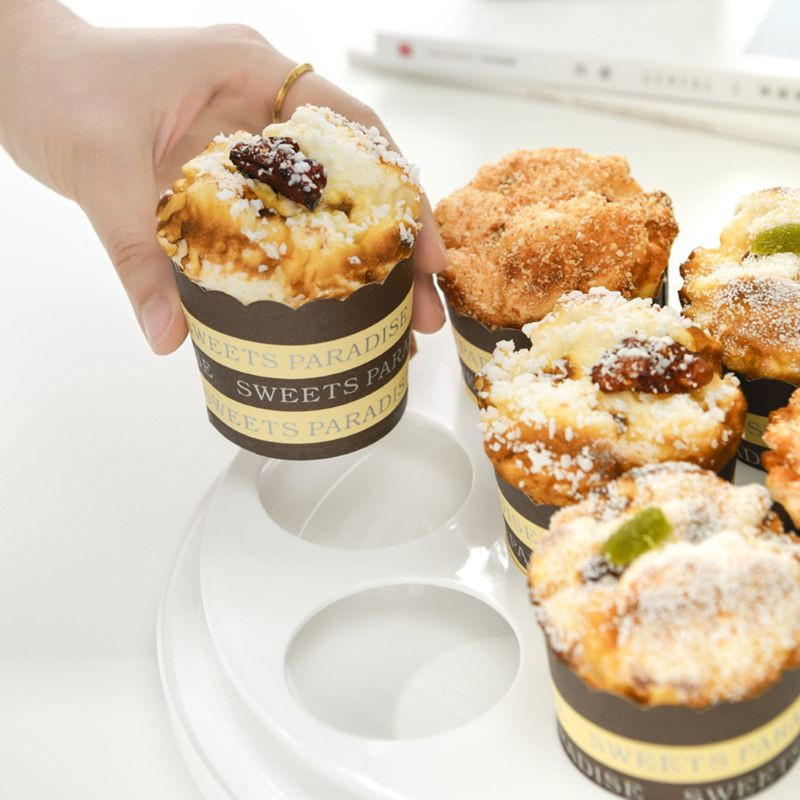 Nešiojami plastikiniai apvalūs keksiukų konteineriai desertinių pyragų laikymo dėžutės rankiniai nešikliai virtuvės reikmenys