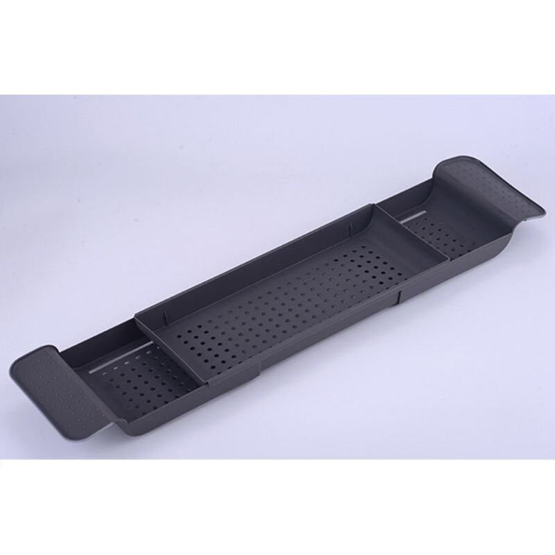 HX5B Kada Polica za kadu Caddy Tuš Proširivi držač Stalak Poslužavnik za odlaganje iznad kade Višenamjenski organizator za kupaonski tuš