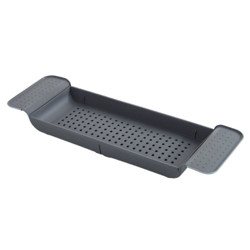 HX5B Kada Polica za kadu Caddy Tuš Proširivi držač Stalak Poslužavnik za odlaganje iznad kade Višenamjenski organizator za kupaonski tuš