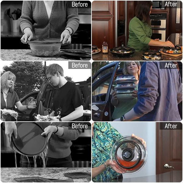 Capac de etanșare cu vid pentru alimente Bucătărie Sigilat instantaneu pentru alimente cu vid Capac proaspăt Capac pentru vase frigider Capac Topper Dom Instrument de bucătărie