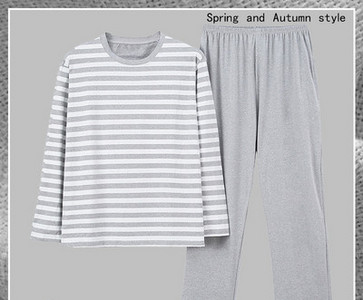 Pijamale pentru bărbați cu guler și buzunar clasic