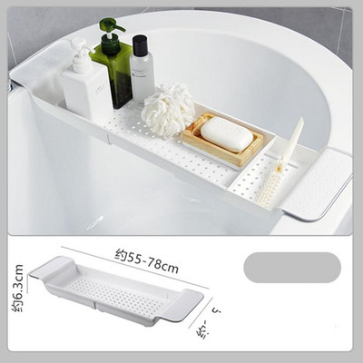 Bambuko laikymo vieta Vonios vonios lentyna Aufbewahrung Badewanne De Bain laikiklio priedai Plateau Tablette Baignoire vonios padėklas