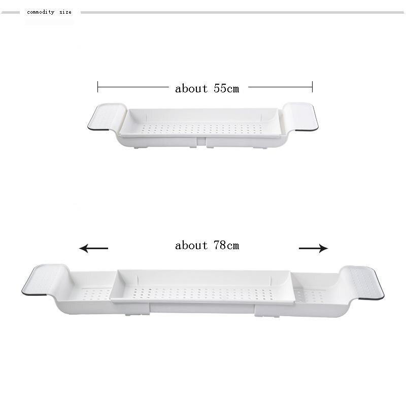 Bambuko laikymo vieta Vonios vonios lentyna Aufbewahrung Badewanne De Bain laikiklio priedai Plateau Tablette Baignoire vonios padėklas