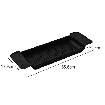 Stalak za odlaganje kade na uvlačenje Posuda za kadu Polica za kadu Višenamjenski kupaonski alati Polica za odlaganje ručnika Držač odvoda za kuhinjski sudoper