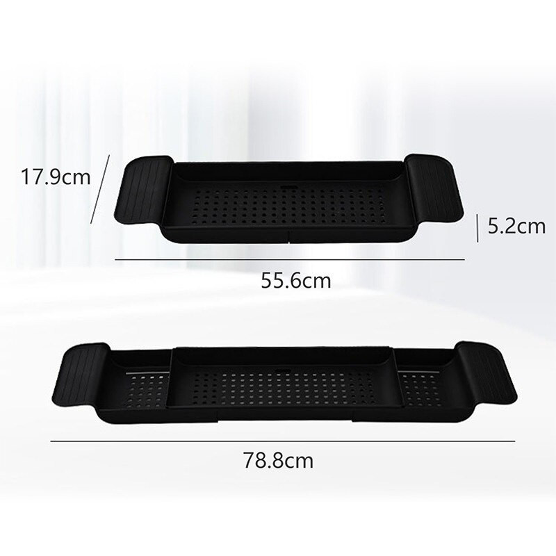 Stalak za odlaganje kade na uvlačenje Posuda za kadu Polica za kadu Višenamjenski kupaonski alati Polica za odlaganje ručnika Držač odvoda za kuhinjski sudoper