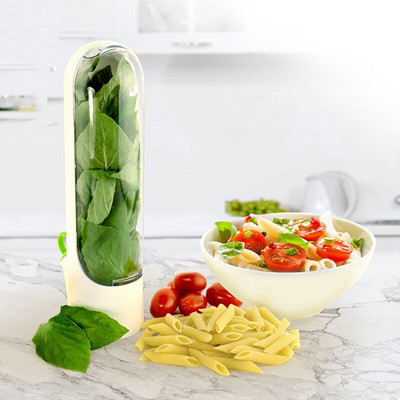 Vanilla Fresh-Keeping Cup Premium Herb Keeper Storage Container Кутия за запазване на свежестта Чаша Бутилка за консервиране на зеленчуци Кухненски инструмент