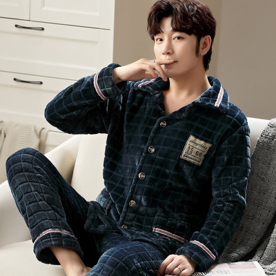 Új modell kétrészes tollpizsama férfiaknak