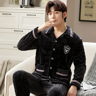 Új modell kétrészes tollpizsama férfiaknak