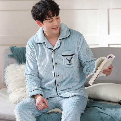 Új modell kétrészes tollpizsama férfiaknak