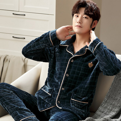 Új modell kétrészes tollpizsama férfiaknak