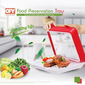 4 db kreatív élelmiszer tartósító tálca Vákuumos frissentartó tányér Élelmiszer friss tároló edény Négyzet alakú okos tálca ételtálca