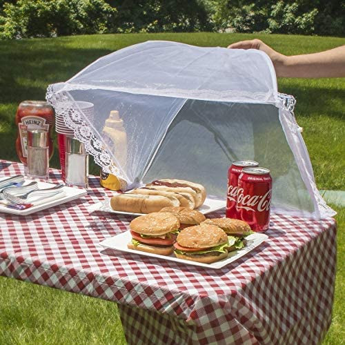 6 ks skladacích umývateľných sieťovaných pokrievok do domácnosti, piknikových, BBQ, párty, proti hmyzu, moskytiér, stan, kryt na jedlo, dáždnik, kuchynské náradie YJN