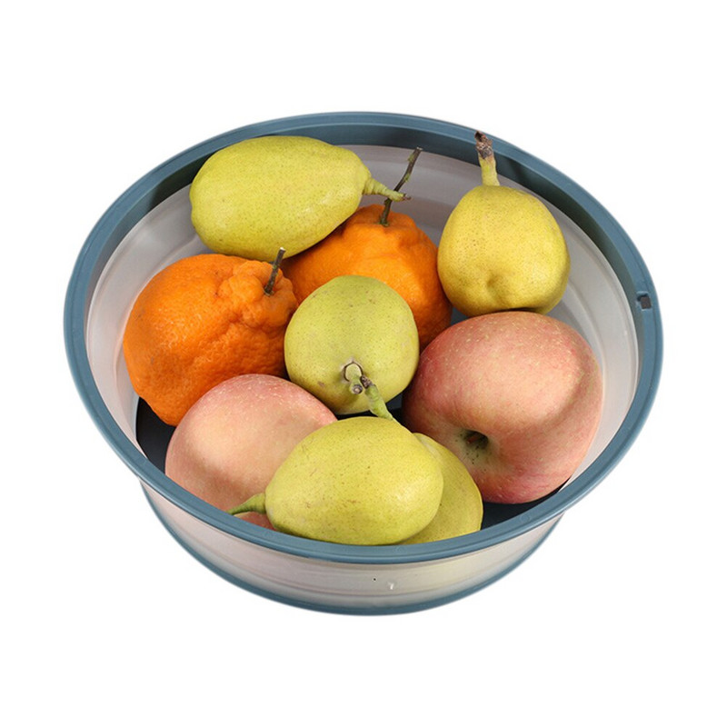 Sulankstomas mikrobangų krosnelės dangtelis sulankstomas silikoninis mikrobangų lėkštės dangtelis, koštuvas vaisinėms daržovėms 10,5 colio