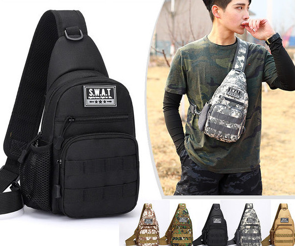 Tekstilinė vyriška rankinė su logotipu