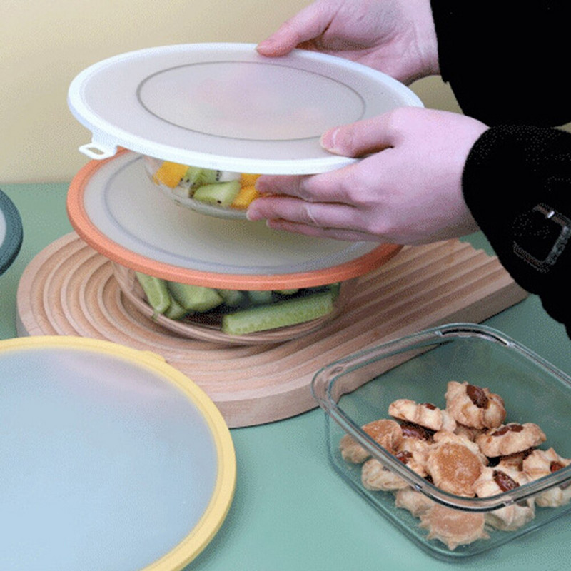 Capac capac pentru cutii de alimente din silicon Capace extensibile Huse reutilizabile etanșe pentru împachetare pentru alimente, care păstrează proaspătă etanșare, capac de ambalare a bolului, vase de bucătărie