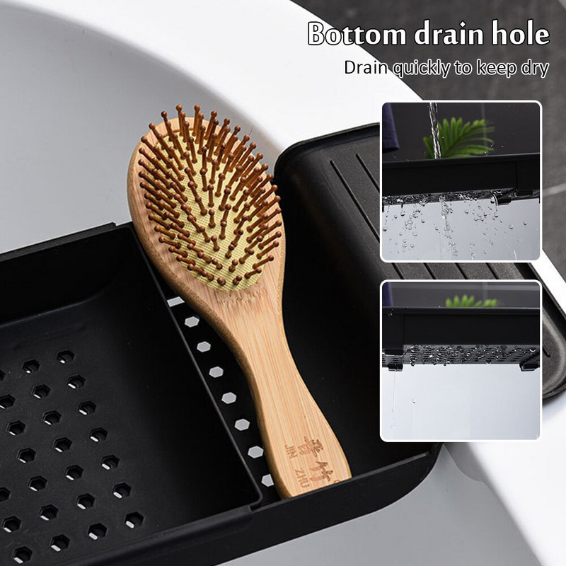 Kupaonica Stalak za pohranu na uvlačenje Kada Plastična knjiga Vino Telefon Držač za tablet Višenamjenska kada Polica za poslužavnik Držači kuhinjskog sudopera