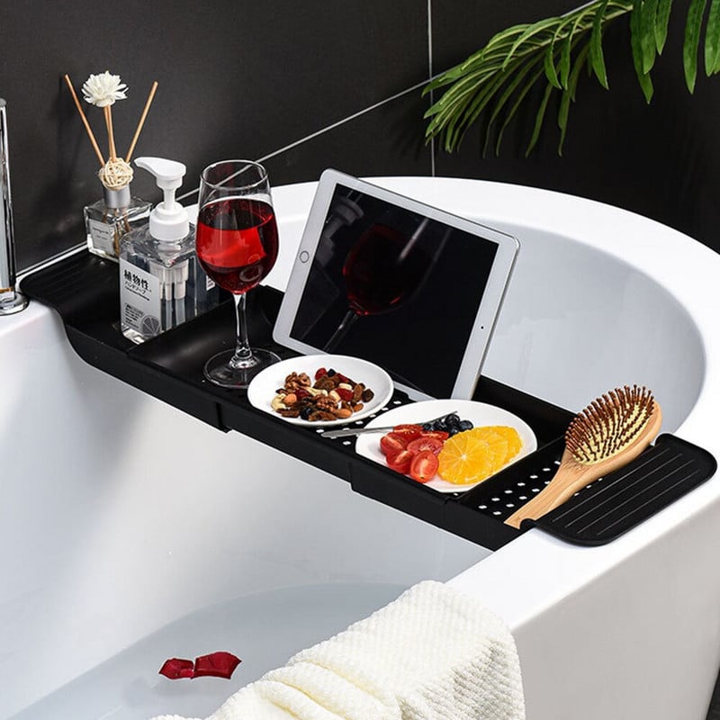 Mobiliojo telefono laikiklis virtuvės kriauklės padėklas Vonios laikiklis Vonios Teleskopinis laikiklis Vonios žiūrėjimo dramos artefaktas Plastikinis laikiklis