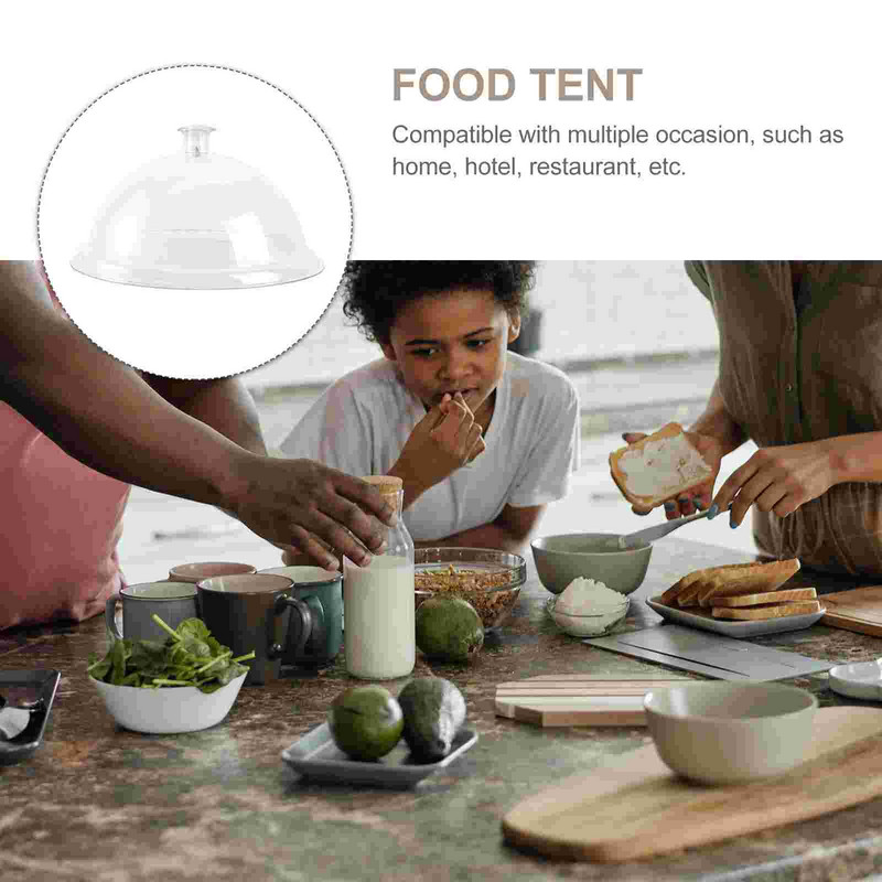 Covercake kupola za mikrovalnu akrilnu zaštitnu ploču Zaslon za maslac Splatter Dessert Cheese Cloche navlake Vanjski prozirni pladanj