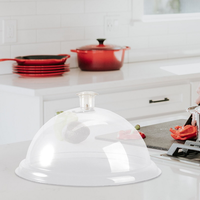 Covercake kupola za mikrovalnu akrilnu zaštitnu ploču Zaslon za maslac Splatter Dessert Cheese Cloche navlake Vanjski prozirni pladanj