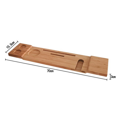 Spa kada za kadu od bambusa Držač za vino Neklizajuće donje strane Dodaci za kupaonicu Višenamjenski stalak za kadu Alat za držač