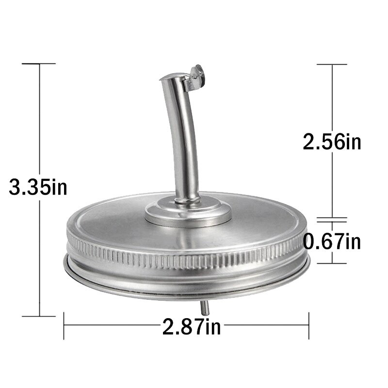 6 ks viečok na nalievanie oleja do zaváracích pohárov Mason Jar, viečka na nálev oleja, 70 mm bežný uzáver na fľašu, dávkovač nalievacieho výlevu oleja s uzávermi
