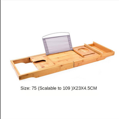 Produžetak od bambusa, protuklizni, višenamjenski produžni kadi Organizator za kadu Neklizajuća polica za pladanj Knjiga Vino Tablet