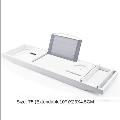 Produžetak od bambusa, protuklizni, višenamjenski produžni kadi Organizator za kadu Neklizajuća polica za pladanj Knjiga Vino Tablet