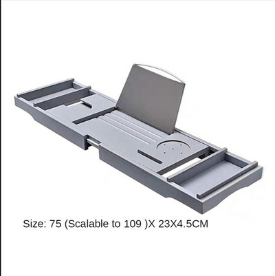 Produžetak od bambusa, protuklizni, višenamjenski produžni kadi Organizator za kadu Neklizajuća polica za pladanj Knjiga Vino Tablet