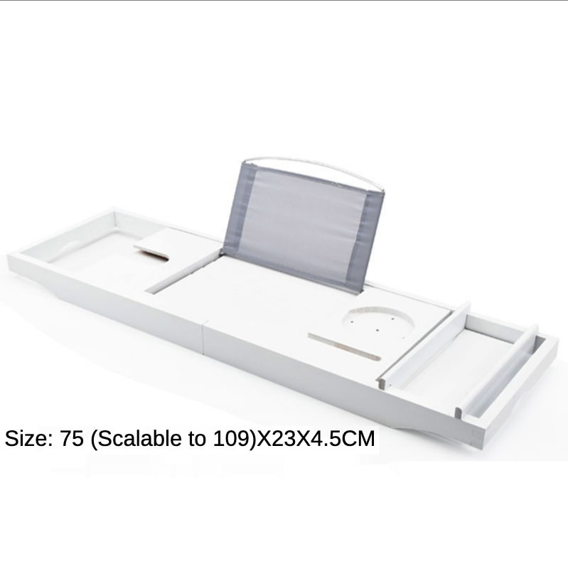 Produžetak od bambusa, protuklizni, višenamjenski produžni kadi Organizator za kadu Neklizajuća polica za pladanj Knjiga Vino Tablet