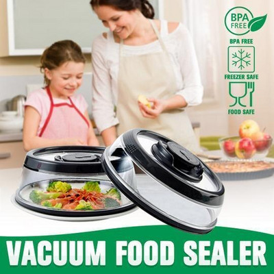 Plastikinis vakuuminis maisto sandariklio dangtis virtuvės momentinis vakuuminis maisto sandariklis šviežias dangtis šaldytuvas indų dangtelis virtuvės įrankis