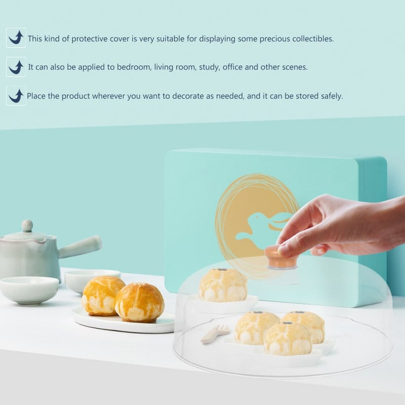 Viršelis torto dangčiai kupolas skaidrus apsauginis desertinis ekranas, serviravimo stalas, buitinis dangtis apvalus, praktiškas indų gaubtas