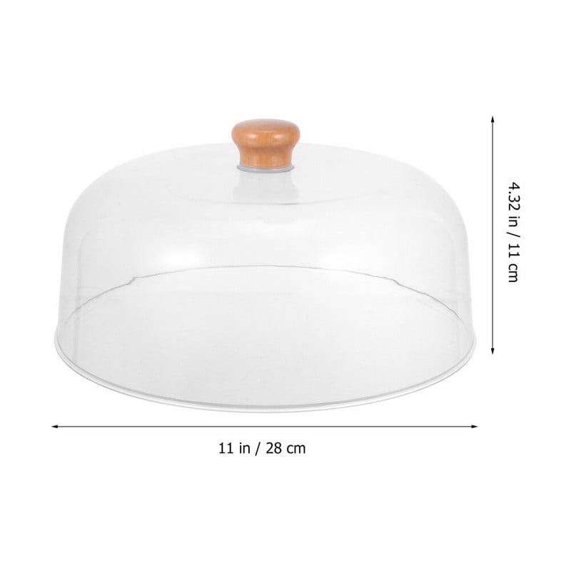 Viršelis torto dangčiai kupolas skaidrus apsauginis desertinis ekranas, serviravimo stalas, buitinis dangtis apvalus, praktiškas indų gaubtas