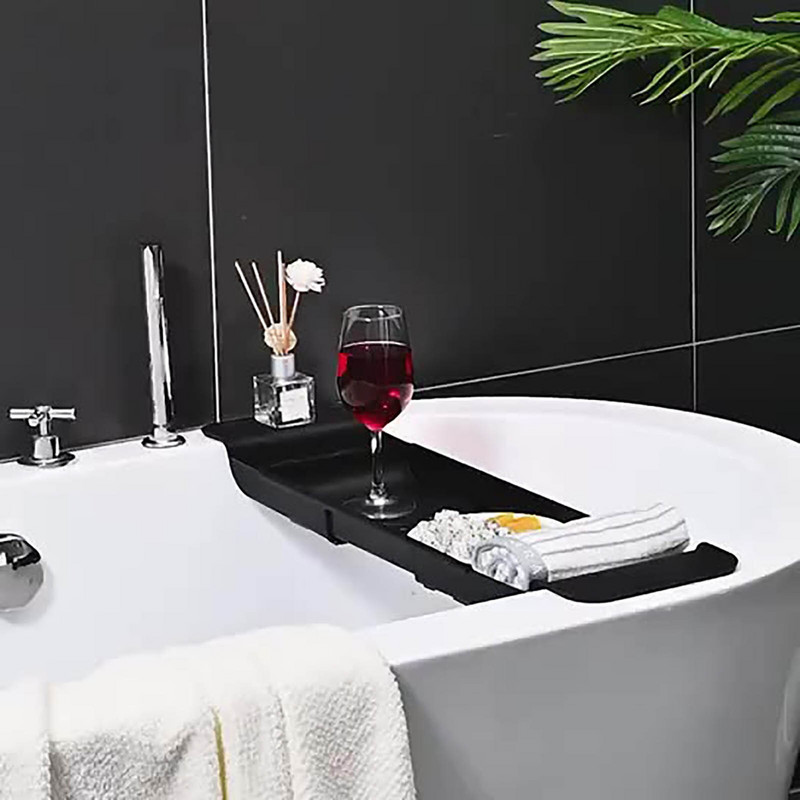 Stalak za odlaganje kade na uvlačenje Posuda za kadu Polica za kadu Višenamjenski kupaonski alati Polica za odlaganje ručnika Držač odvoda za kuhinjski sudoper