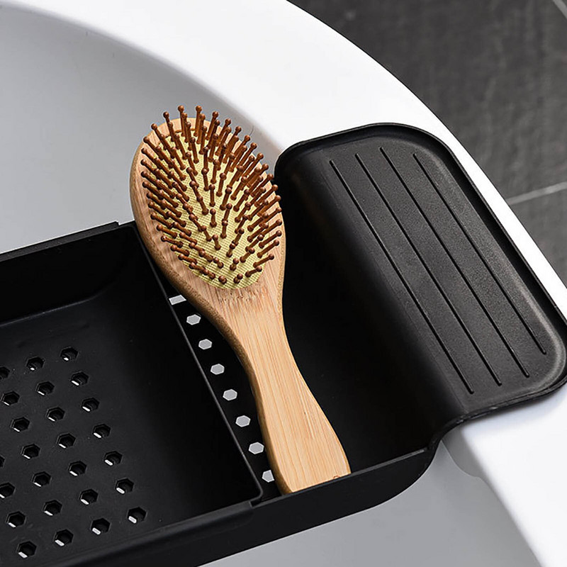 Stalak za odlaganje kade na uvlačenje Posuda za kadu Polica za kadu Višenamjenski kupaonski alati Polica za odlaganje ručnika Držač odvoda za kuhinjski sudoper