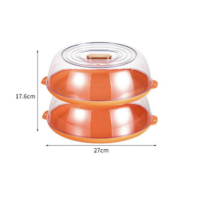 Višeslojni poklopci za očuvanje topline koji se mogu složiti učinkovito izoliraju prašinu Kuhinjska kutija za pohranu Prozirni kanister za hranu Održava svježinu