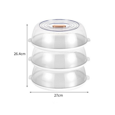 Višeslojni poklopci za očuvanje topline koji se mogu složiti učinkovito izoliraju prašinu Kuhinjska kutija za pohranu Prozirni kanister za hranu Održava svježinu