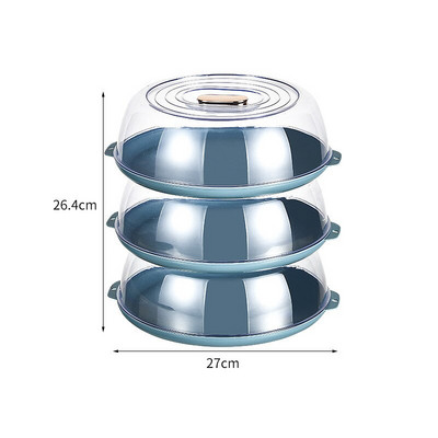 Višeslojni poklopci za očuvanje topline koji se mogu složiti učinkovito izoliraju prašinu Kuhinjska kutija za pohranu Prozirni kanister za hranu Održava svježinu