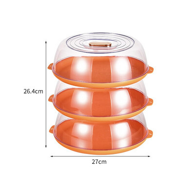Višeslojni poklopci za očuvanje topline koji se mogu složiti učinkovito izoliraju prašinu Kuhinjska kutija za pohranu Prozirni kanister za hranu Održava svježinu