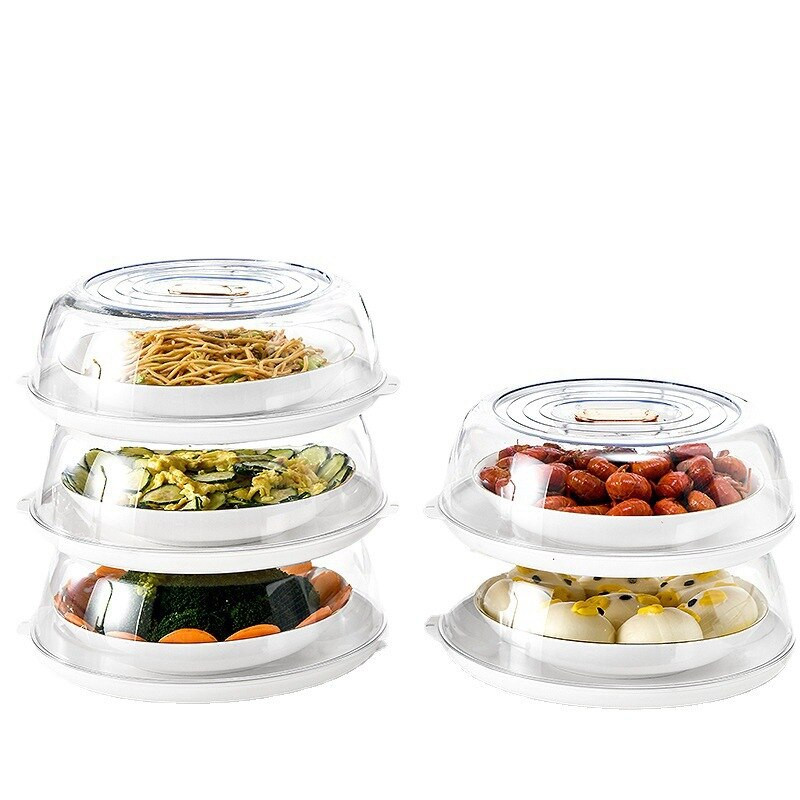 Višeslojni poklopci za očuvanje topline koji se mogu složiti učinkovito izoliraju prašinu Kuhinjska kutija za pohranu Prozirni kanister za hranu Održava svježinu