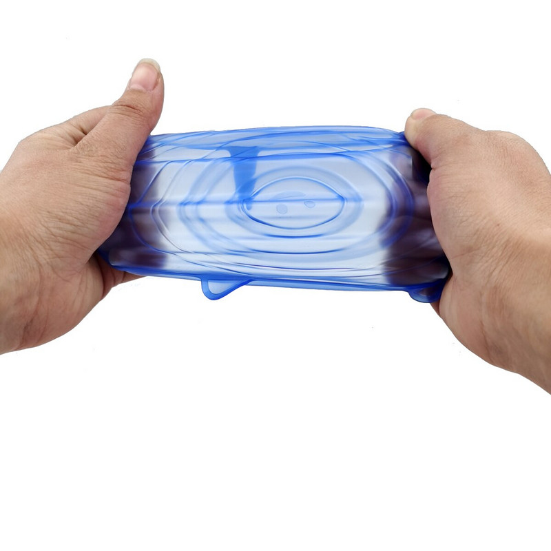 12 komada silikonskih navlaka za hranu za višekratnu upotrebu, rastezljivih poklopaca, elastičnih podesivih zdjelica, navlaka za mikrovalnu pećnicu, kuhinjska folija, silikonske kapice koje čuvaju svježinu