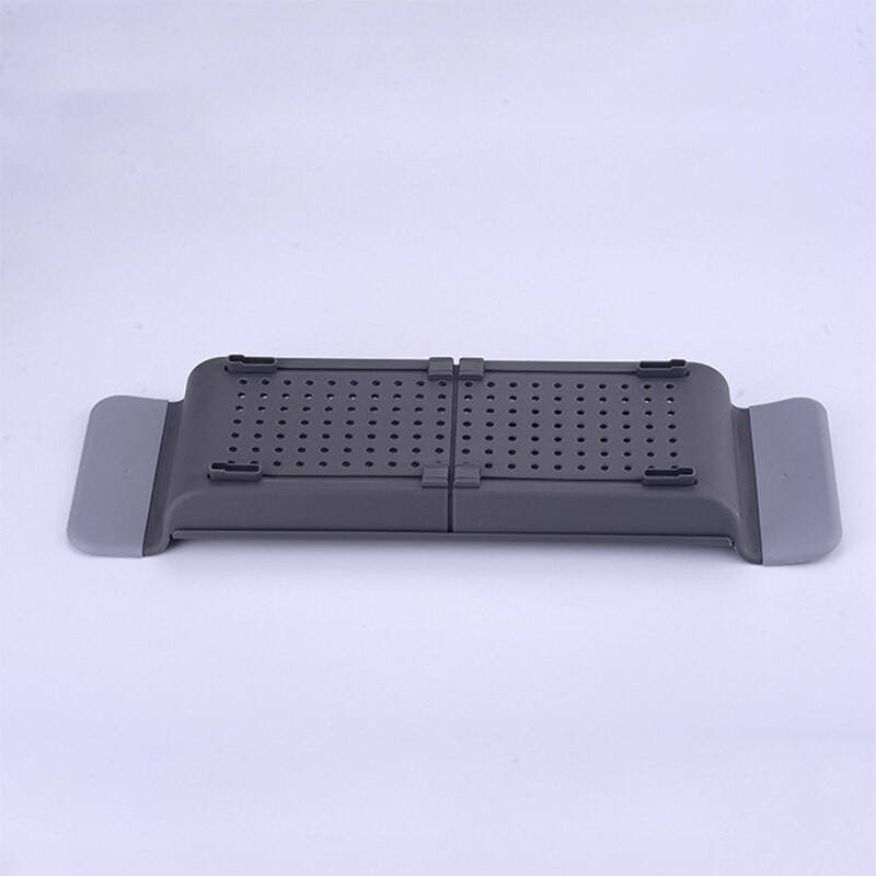 Прибираща се стойка за съхранение на вана Рафт за корита за баня Мащабираема корита за вана Многофункционален органайзер за душ Кухненска мивка Държач за дренаж